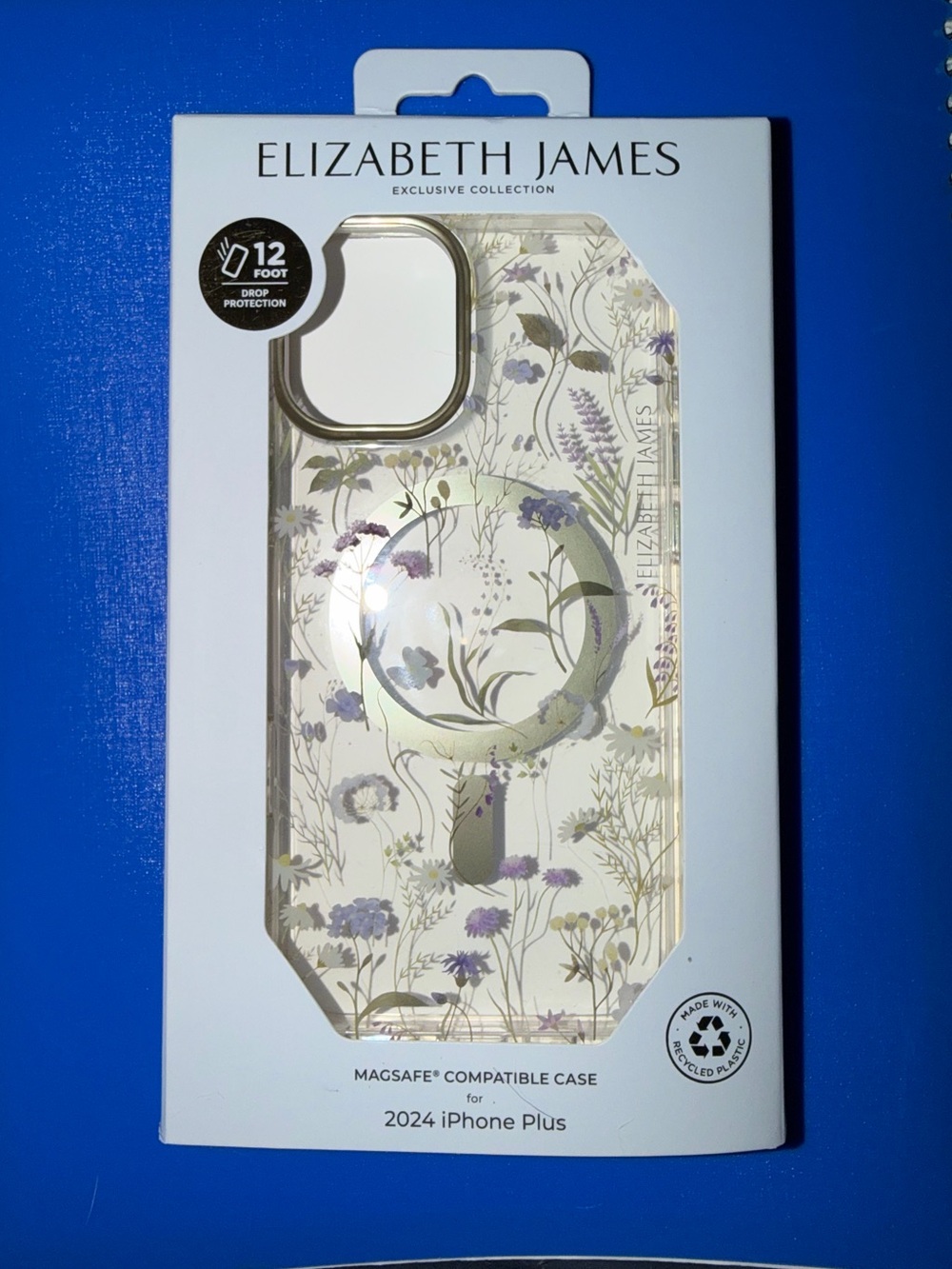 iPhone 16 PLUS case. Elizabeth James Floral with MagSafe